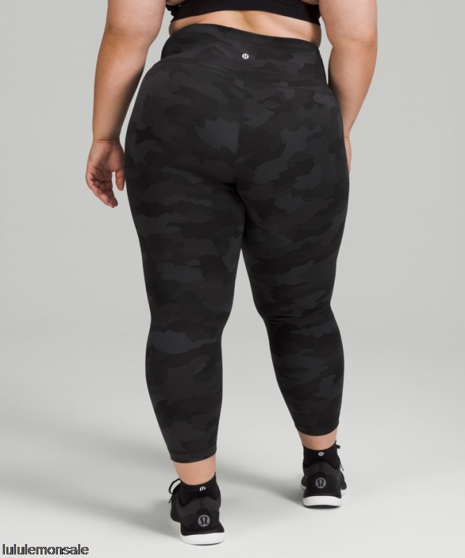 Lululemon Damen DELULU092 | Camo Deep Carbon Wunder Train High-rise Crop 23